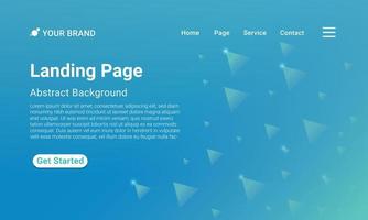 Landing Page Website Template Vector. Geometric colorful gradient. Design for website and mobile, Business Interface, Landing Web Page. vector