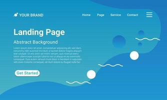 Landing Page Website Template Vector. Geometric colorful gradient. Design for website and mobile, Business Interface, Landing Web Page. vector