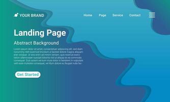 Landing Page Website Template Vector. Abstract colorful gradient. Design for website and mobile, Business Interface, Landing Web Page. vector