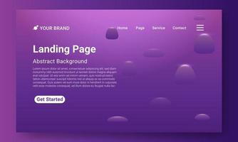 Landing Page Website Template Vector. Abstract colorful gradient. Design for website and mobile, Business Interface, Landing Web Page. vector