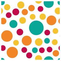 colorful circle seamless pattern perfect for background or wallpaper vector