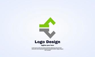 abstract letter company business logo design template vector