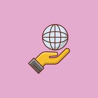 world Vector illustration on a background. Premium quality symbols. Vector Line Flat color  icon for concept and graphic design.