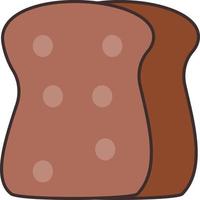 bread Vector illustration on a transparent background. Premium quality symbols. Vector Line Flat color  icon for concept and graphic design.