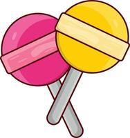 lollipop Vector illustration on a transparent background. Premium quality symbols. Vector Line Flat color  icon for concept and graphic design.