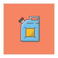 Ilustración de vector de combustible sobre un fondo. símbolos de primera calidad. icono de color plano de línea vectorial para concepto y diseño gráfico.