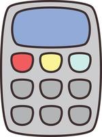 calculator Vector illustration on a transparent background. Premium quality symbols. Vector Line Flat color  icon for concept and graphic design.