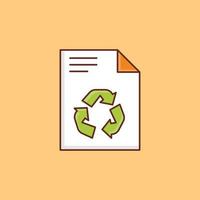 recycle Vector illustration on a  background. Premium quality symbols. Vector Line Flat color  icon for concept and graphic design.