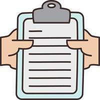clipboard Vector illustration on a transparent background. Premium quality symbols. Vector Line Flat color  icon for concept and graphic design.