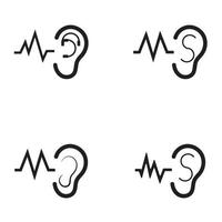 Hearing Logo Template vector icon design