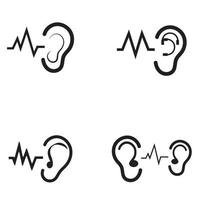 Hearing Logo Template vector icon design