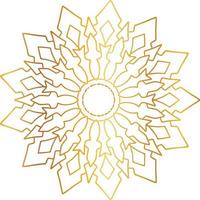 mandala design with golden artwork, vintage, royal, circle, flower vector