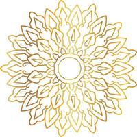 mandala design with golden artwork, vintage, royal, circle, flower vector