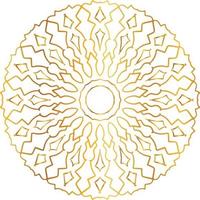 diseño de mandala con ilustraciones doradas, vintage, real, círculo, flor vector