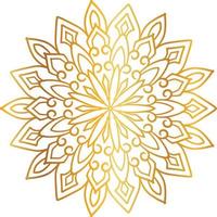 diseño de mandala dorado, aspecto real y arte de diseño, vintage, tradicional vector