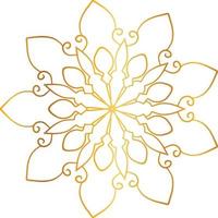 mandala design with golden artwork, vintage, royal, circle, flower vector