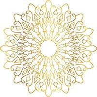 mandala design with golden artwork, vintage, royal, circle, flower vector