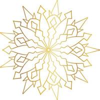 mandala design with golden artwork, vintage, royal, circle, flower vector