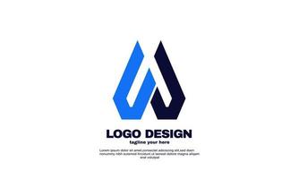 abstract modern eye catching identity corporate company and business logo design vector