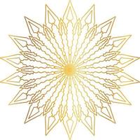 mandala design with golden artwork, vintage, royal, circle, flower vector