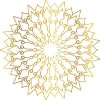 mandala design with golden artwork, vintage, royal, circle, flower vector