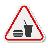 Do not eating Or Drinking Symbol vector
