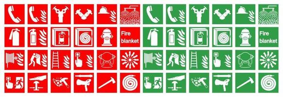 Símbolo de señal de alarma de incendio de emergencia aislar sobre fondo blanco, ilustración vectorial vector