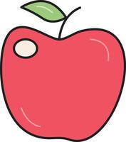 apple Vector illustration on a transparent background. Premium quality symbols. Vector Line Flat color  icon for concept and graphic design.