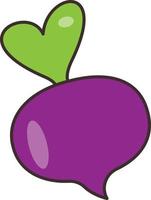 turnip Vector illustration on a transparent background. Premium quality symbols. Vector Line Flat color  icon for concept and graphic design.
