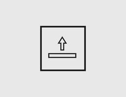 upload icon vector on white background