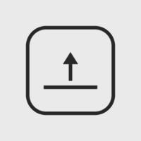 upload icon vector on white background