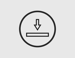 upload icon vector on white background