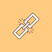 linked Vector illustration on a background. Premium quality symbols. Vector Line Flat color  icon for concept and graphic design.