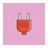 Ilustración de vector de adaptador sobre un fondo. símbolos de primera calidad. icono de color plano de línea vectorial para concepto y diseño gráfico.