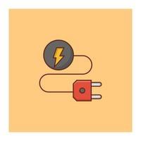 Ilustración de vector de conector sobre un fondo. símbolos de primera calidad. icono de color plano de línea vectorial para concepto y diseño gráfico.