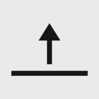 upload icon vector on white background