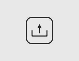 upload icon vector on white background