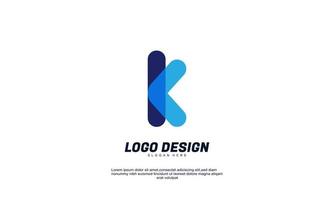 stock illustration abstract initial k for business corporate logo vector