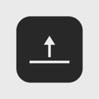 upload icon vector on white background
