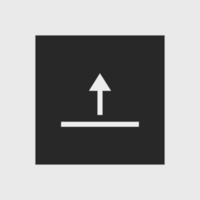 upload icon vector on white background