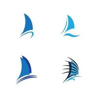 sailing logo vector icon concept illustration design template