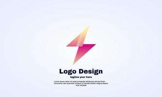 plantilla de diseño de logotipo flash vectorial listo para usar vector