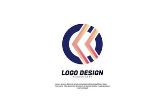 stock resumen idea creativa inspiración logotipo marca empresa y plantilla de diseño de negocios vector