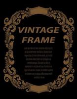 Vintage frames in baroque antique style. engraving retro frames ornament. vector