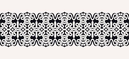 ornament style ethnic seamless borders vector