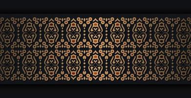 Elegant golden ornamental border template vector