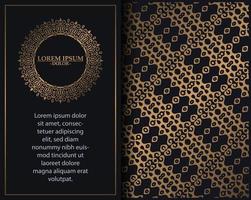 Elegant pattern style dark background vector