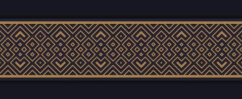 ornament style ethnic seamless borders vector