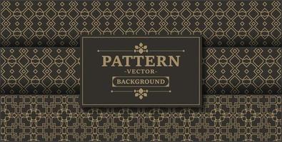 Collection of seamless ornamental ethnic patterns vector