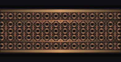 Elegant golden ornamental border template vector